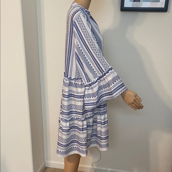 NWT Salty Lemon Blue & White Striped Dress - Picture 5 of 13